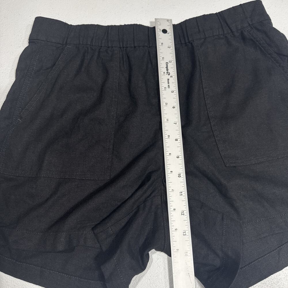 J. Crew Linen Blend Pull On Seaside Shorts Women Size S Pockets Casual Vacation - Picture 11 of 12